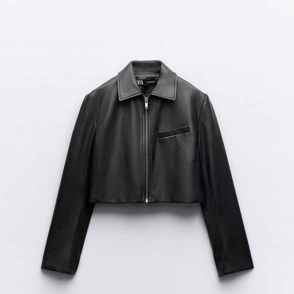 Zara Cropped Black Jacket